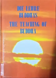 Cover Lehre Buddhas The Teaching Of Buddha, Die