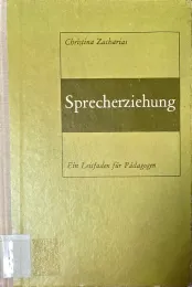 Cover Sprecherziehung