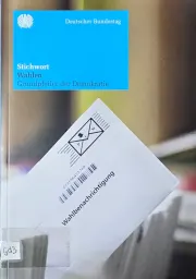 Cover Stichwort Wahlen, Grundpfeiler der Demokratie