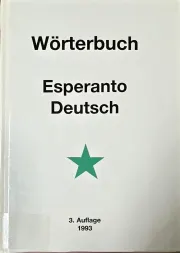 Cover Wörterbuch Esperanto - Deutsch